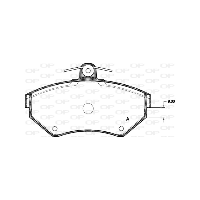 BRAKE PADS OPEN PARTS 1PCS 