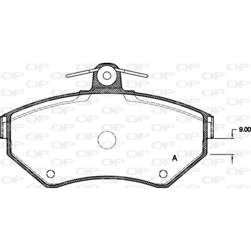 BRAKE PADS OPEN PARTS 1PCS ... 