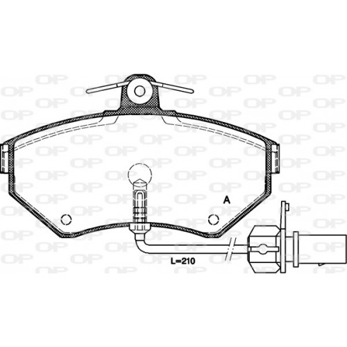 BRAKE PADS OPEN PARTS 1PCS 