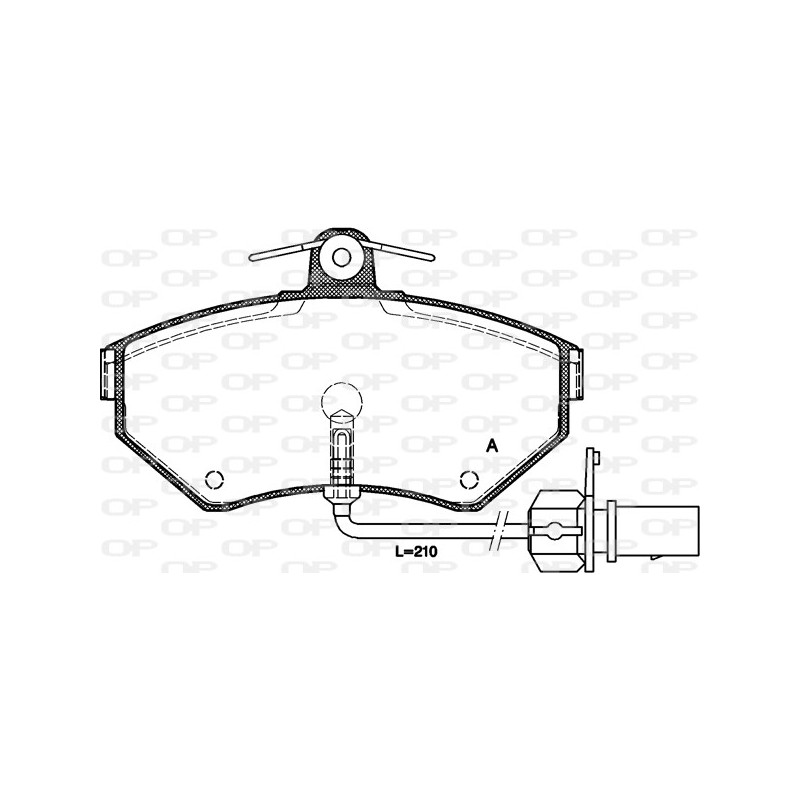 BRAKE PADS OPEN PARTS 1PCS 