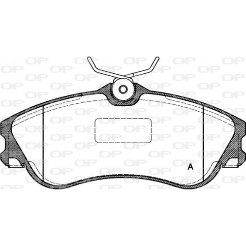 BRAKE PADS OPEN PARTS 1PCS 