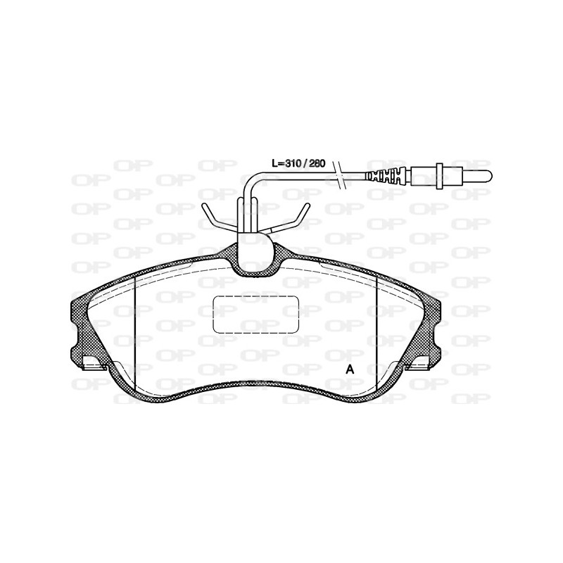 BRAKE PADS OPEN PARTS 1PCS 