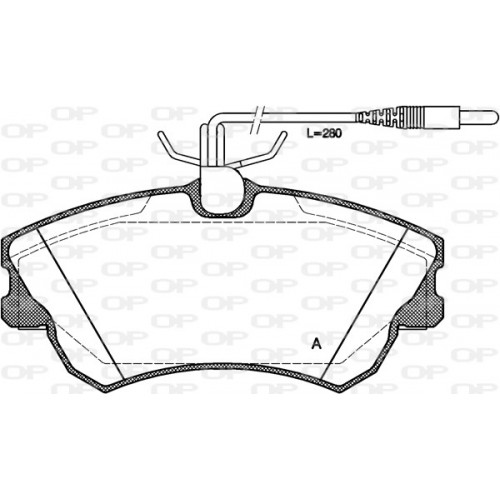 BRAKE PADS OPEN PARTS 1PCS 