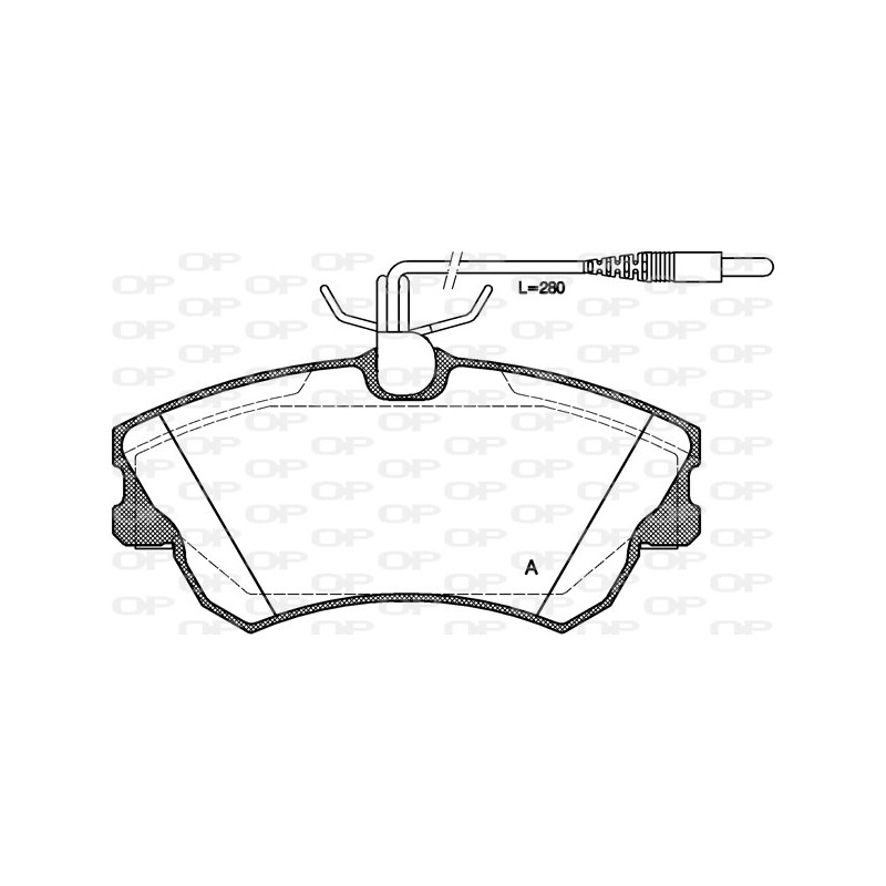 BRAKE PADS OPEN PARTS 1PCS 