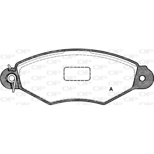 BRAKE PADS OPEN PARTS 1PCS 