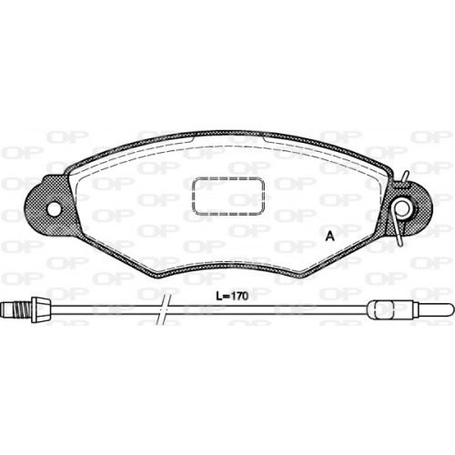 BRAKE PADS OPEN PARTS 1PCS 