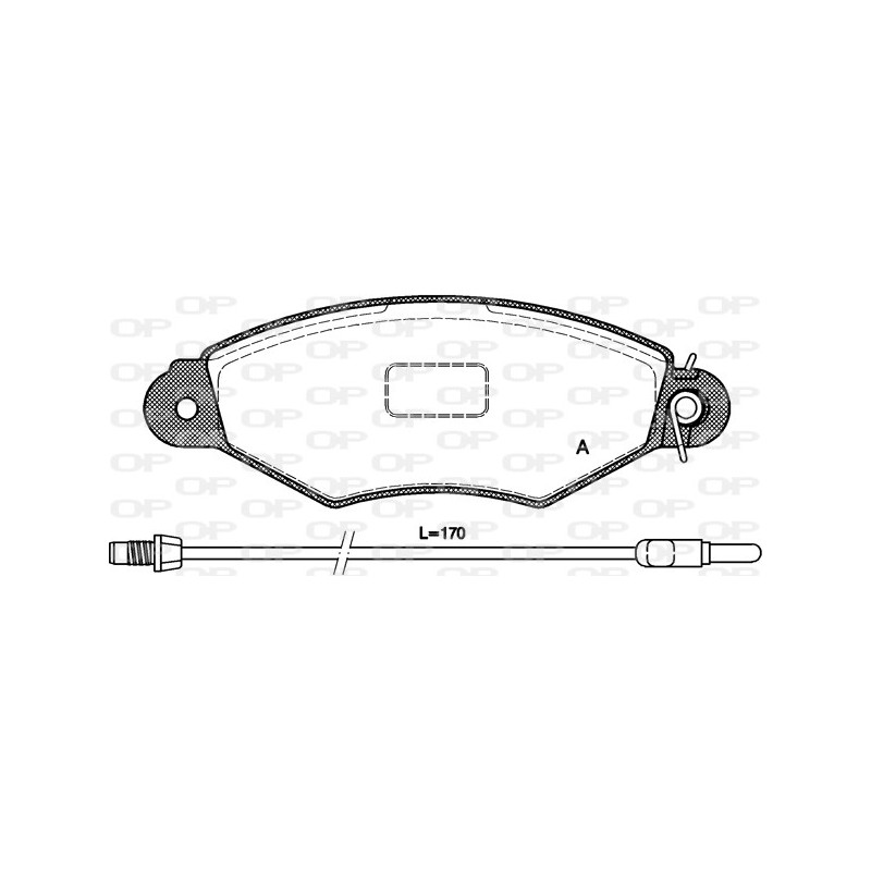 BRAKE PADS OPEN PARTS 1PCS 