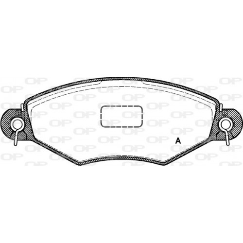 BRAKE PADS OPEN PARTS 1PCS 