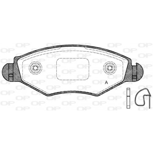 BRAKE PADS OPEN PARTS 1PCS 