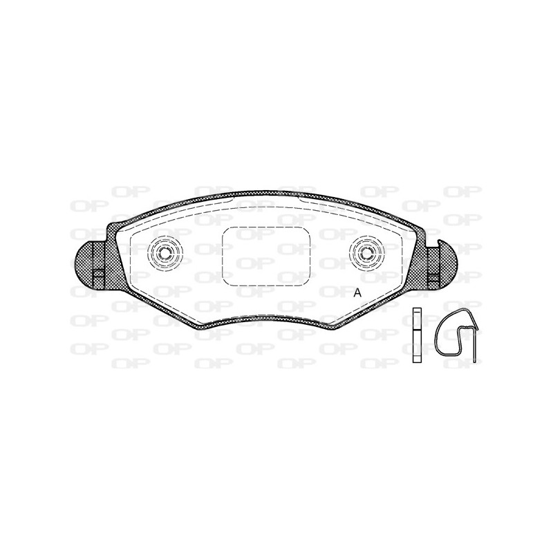 BRAKE PADS OPEN PARTS 1PCS 