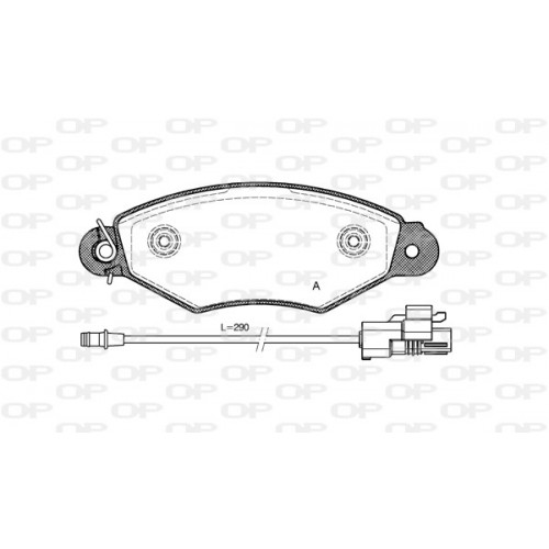 BRAKE PADS OPEN PARTS 1PCS ... 