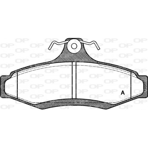 BRAKE PADS OPEN PARTS 1PCS *ESAURIM 