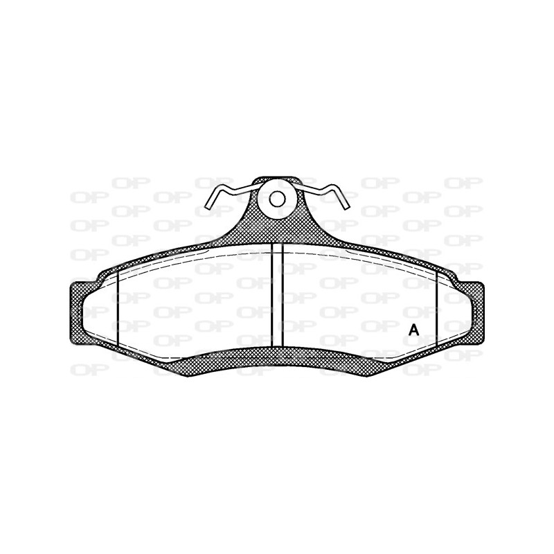 BRAKE PADS OPEN PARTS 1PCS *ESAURIM 