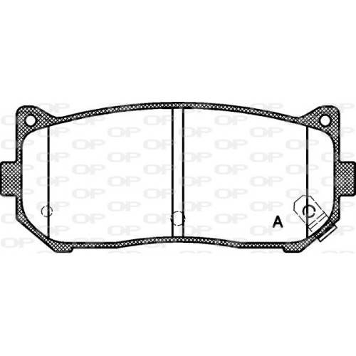 BRAKE PADS OPEN PARTS 1PCS 