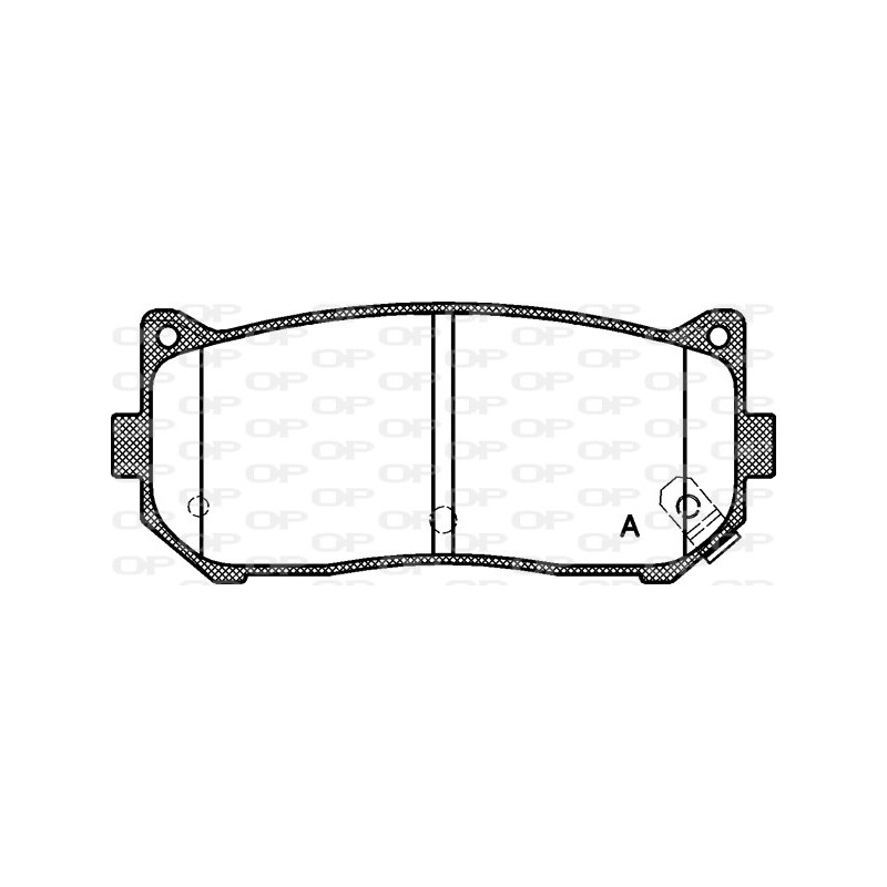 BRAKE PADS OPEN PARTS 1PCS 