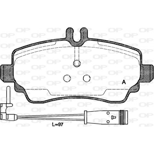 BRAKE PADS OPEN PARTS 1PCS *ESAURIM 