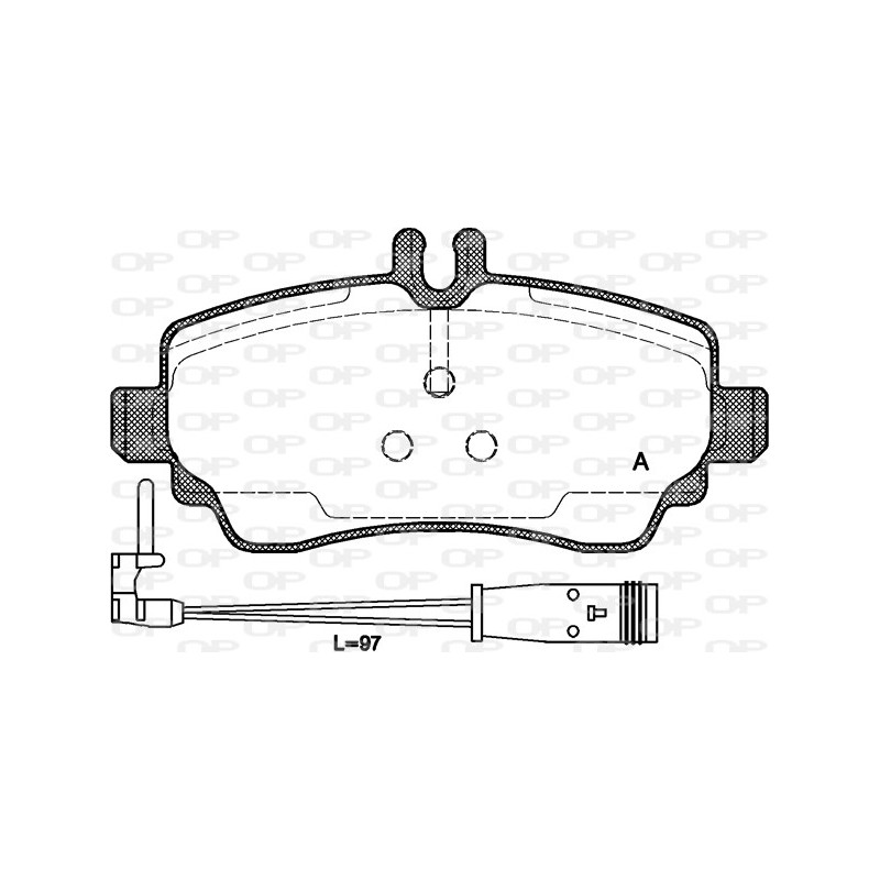 BRAKE PADS OPEN PARTS 1PCS *ESAURIM 