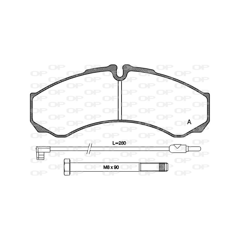 BRAKE PADS OPEN PARTS 1PCS 