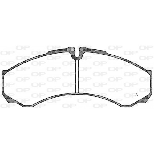 BRAKE PADS OPEN PARTS 1PCS 