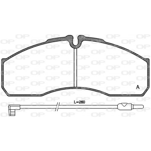 BRAKE PADS OPEN PARTS 1PCS 