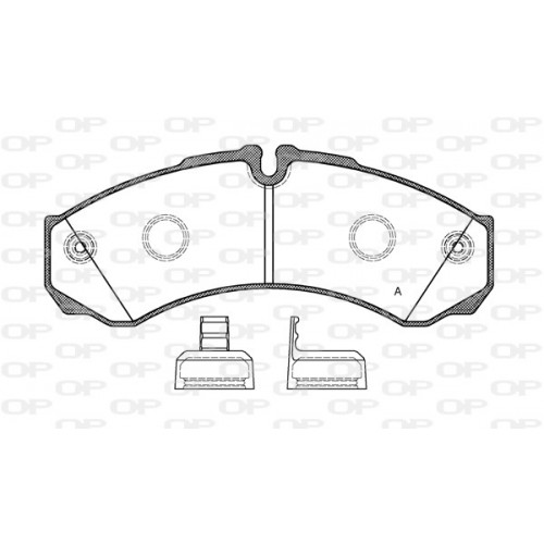 BRAKE PADS OPEN PARTS 1PCS 