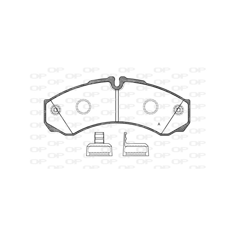 BRAKE PADS OPEN PARTS 1PCS 