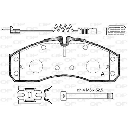 BRAKE PADS OP *ESAURIM 1PCS 