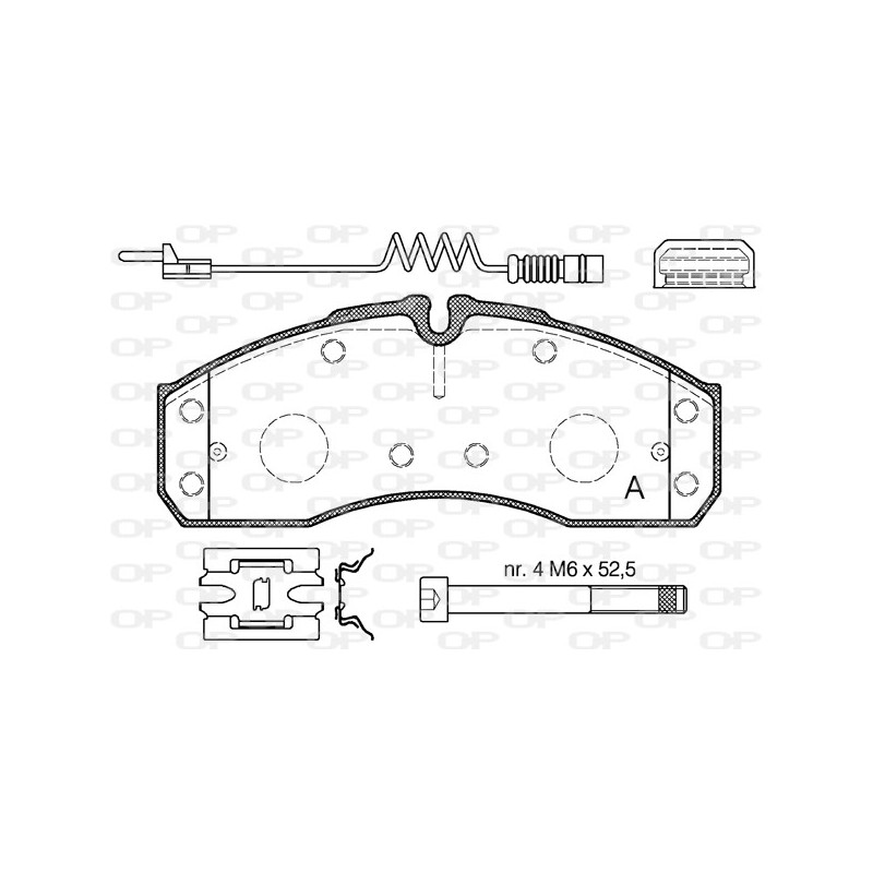 BRAKE PADS OP *ESAURIM 1PCS 