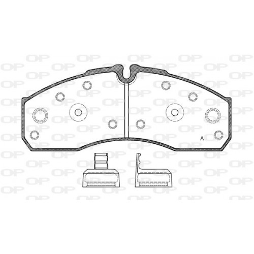 BRAKE PADS OPEN PARTS 1PCS 