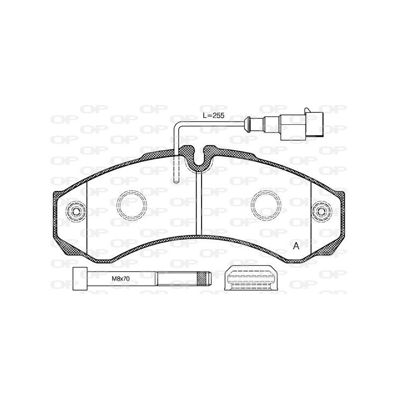 BRAKE PADS OPEN PARTS 1PCS 