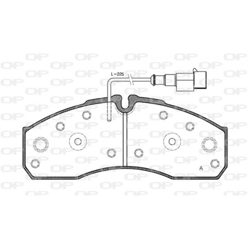 BRAKE PADS OPEN PARTS 1PCS 