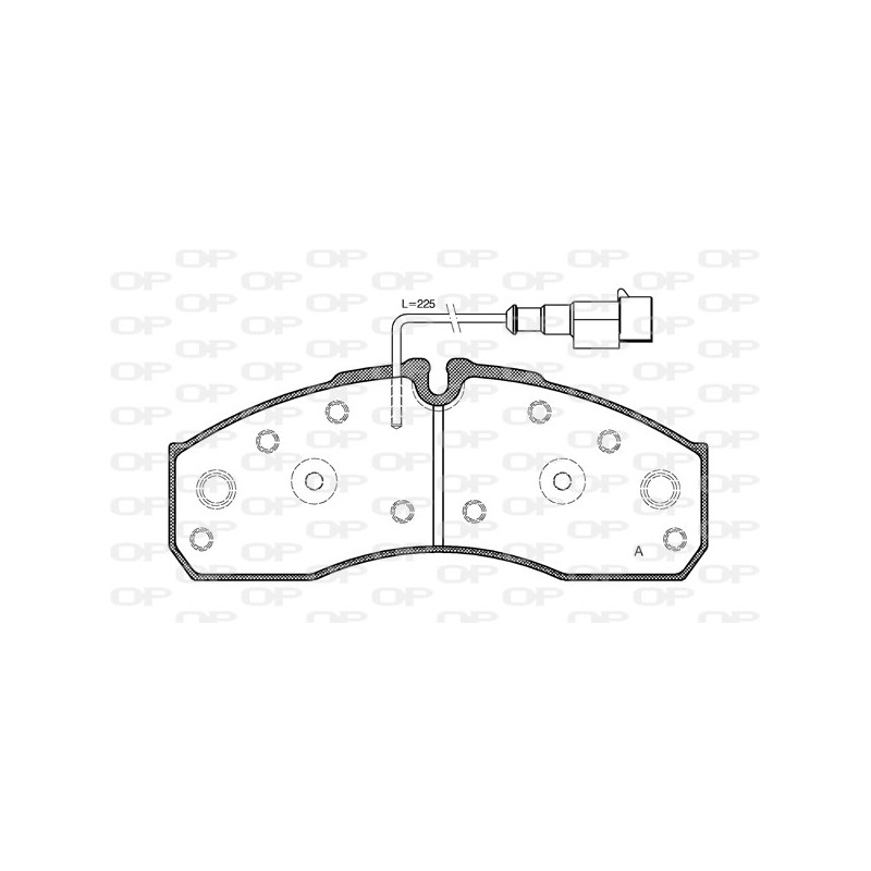 BRAKE PADS OPEN PARTS 1PCS 