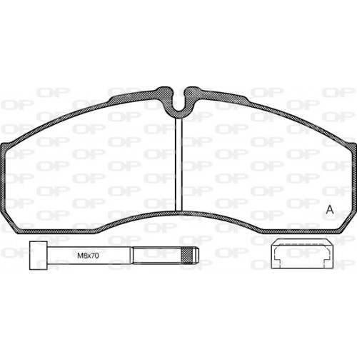 BRAKE PADS OP *ESAURIM 1PCS 