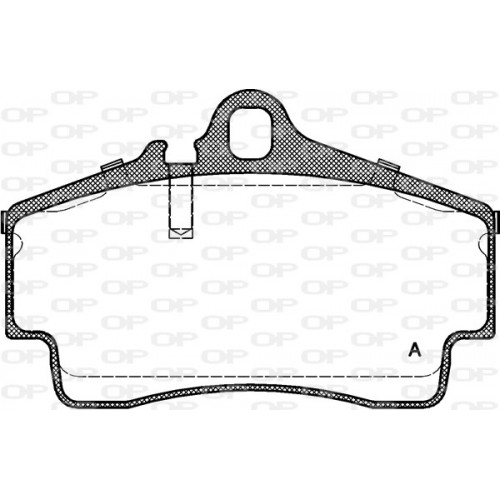 BRAKE PADS OPEN PARTS 1PCS *ESAURIM 