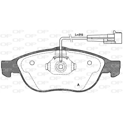 BRAKE PADS OPEN PARTS 1PCS 