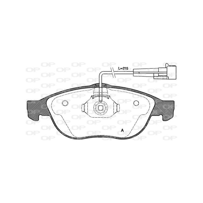 BRAKE PADS OPEN PARTS 1PCS 