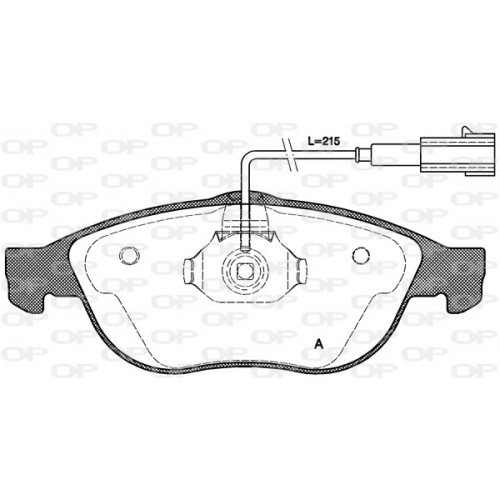 BRAKE PADS OPEN PARTS 1PCS 