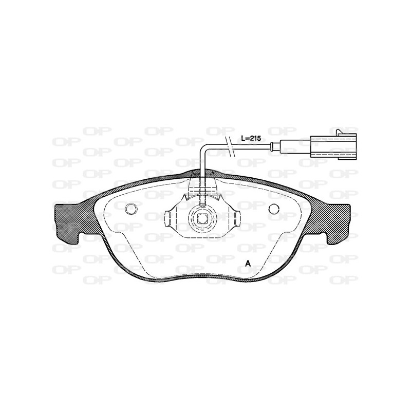 BRAKE PADS OPEN PARTS 1PCS 