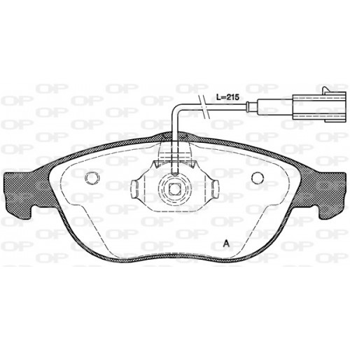 BRAKE PADS OPEN PARTS 1PCS ... 