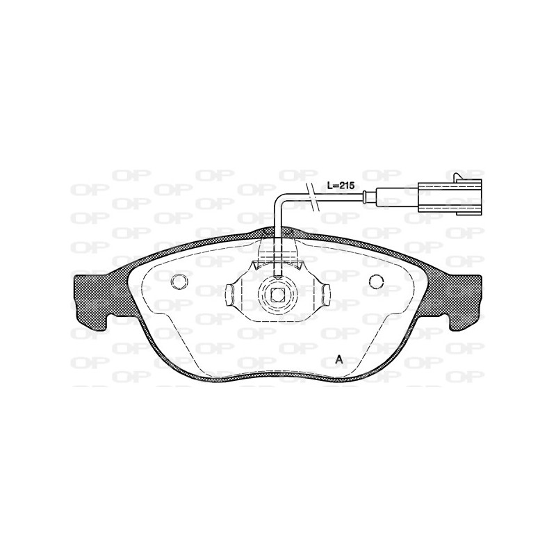 BRAKE PADS OPEN PARTS 1PCS ... 