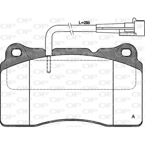 BRAKE PADS OPEN PARTS 1PCS ... 