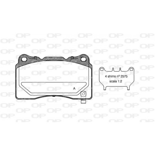 BRAKE PADS OPEN PARTS 1PCS 