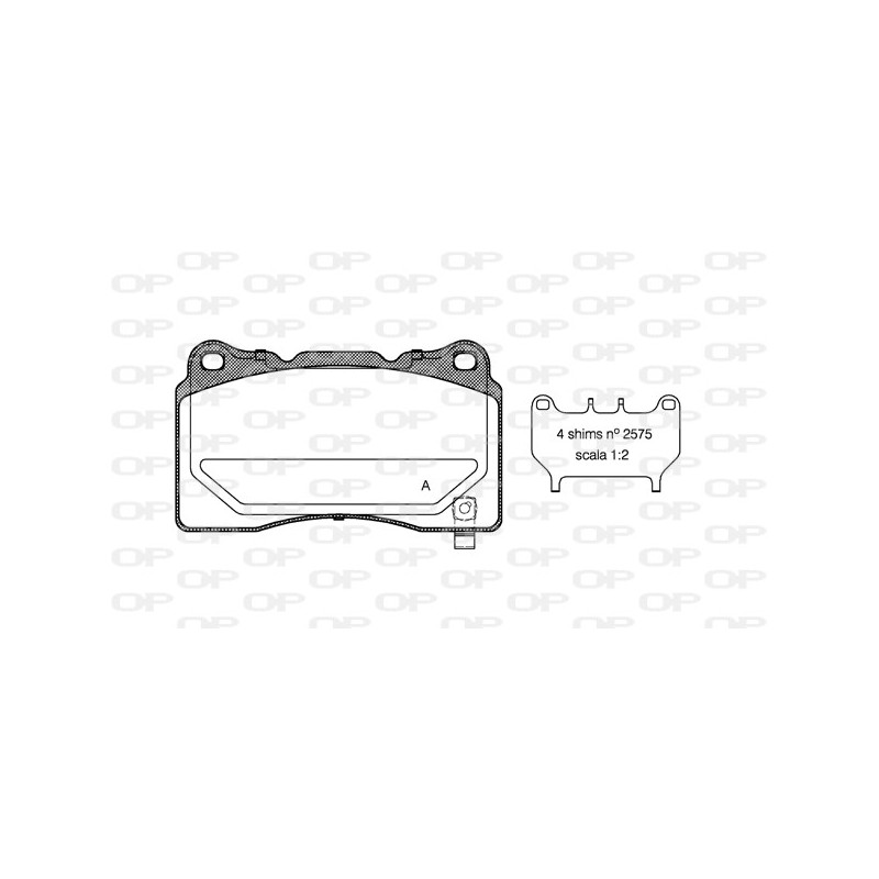 BRAKE PADS OPEN PARTS 1PCS 