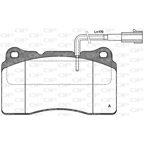 BRAKE PADS OPEN PARTS 1PCS 