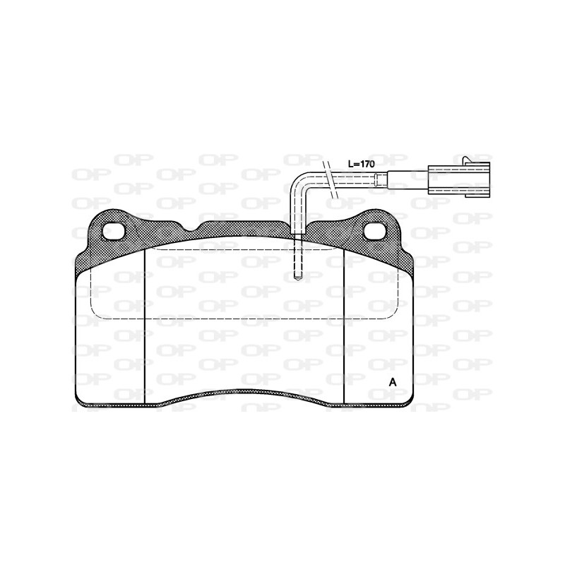 BRAKE PADS OPEN PARTS 1PCS 