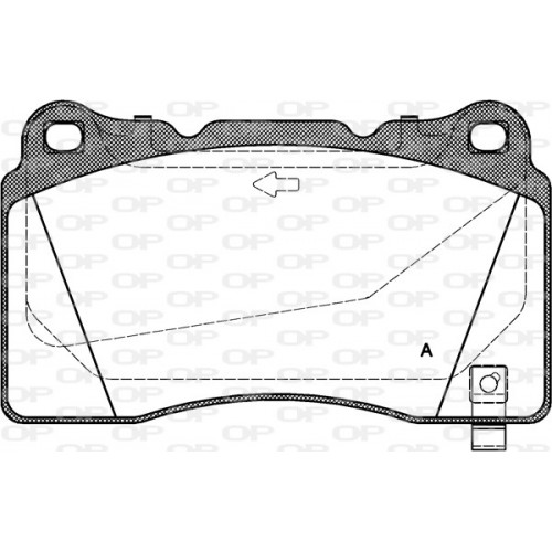 BRAKE PADS OPEN PARTS 1PCS *ESAURIM 