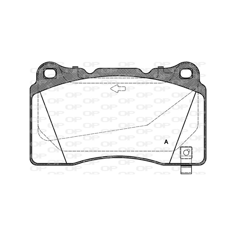 BRAKE PADS OPEN PARTS 1PCS *ESAURIM 