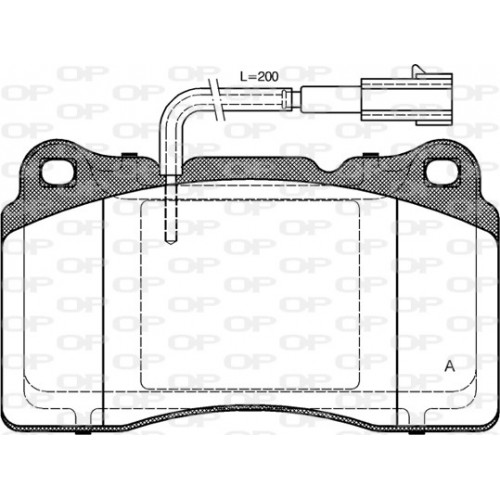 BRAKE PADS OPEN PARTS 1PCS *ESAURIM 