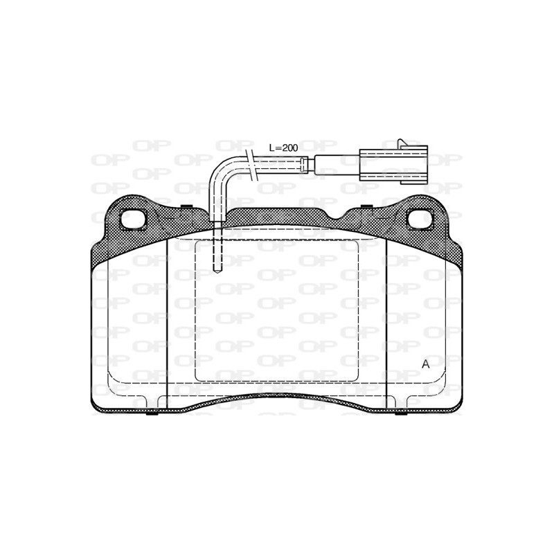 BRAKE PADS OPEN PARTS 1PCS *ESAURIM 