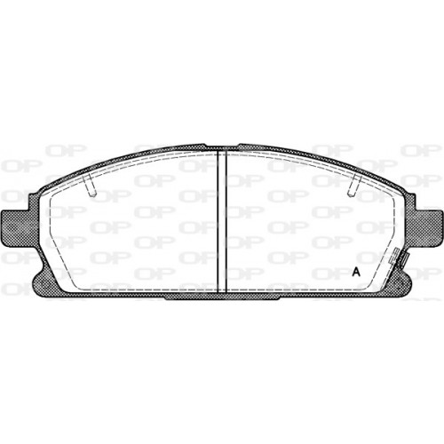 BRAKE PADS OPEN PARTS 1PCS 